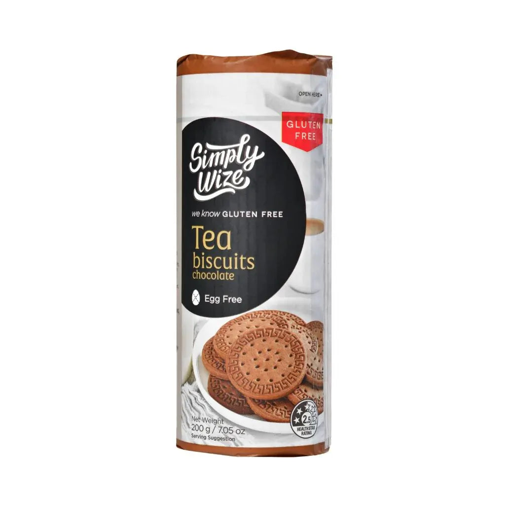 Simply Wize Tea Biscuits - Chocolate 200G