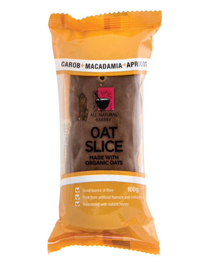 All Natural Bakery Oat Slice Carob Macadamia & Apricot
