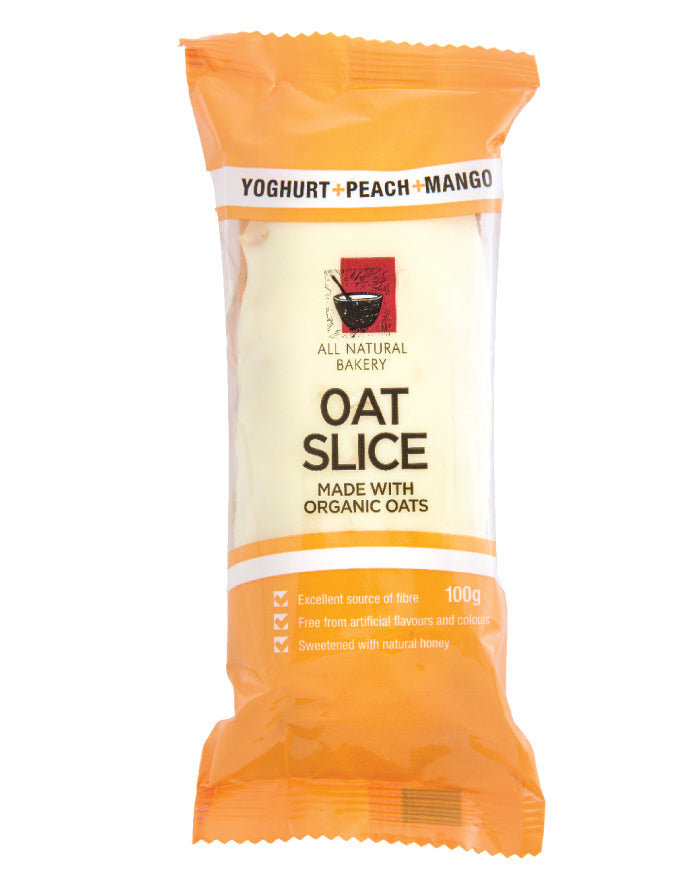 All Natural Bakery Oat Slice Yoghurt Peach & Mango