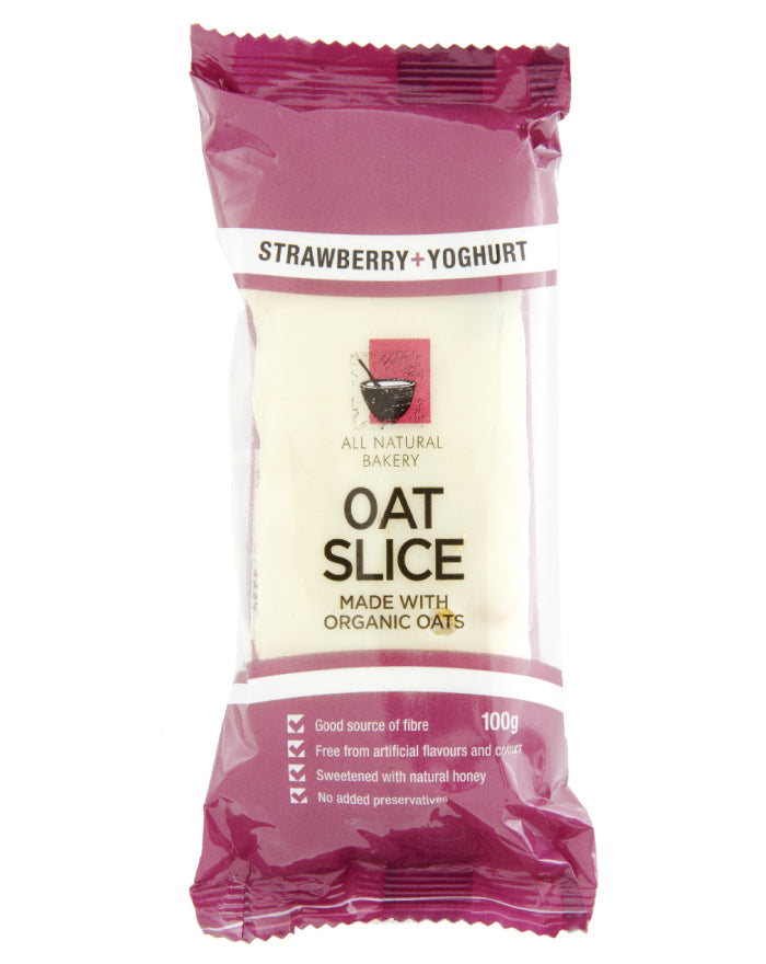 All Natural Bakery Oat Slice Yoghurt Strawberry