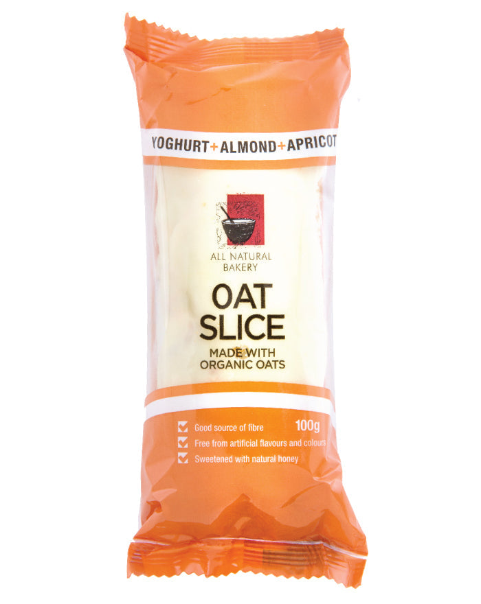 All Natural Bakery Oat Slice Yoghurt Almond & Apricot