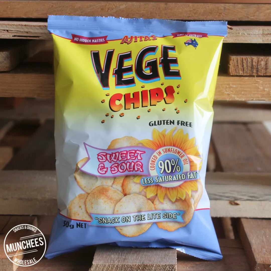 Ajitas Vege Chips Sweet & Sour 100g