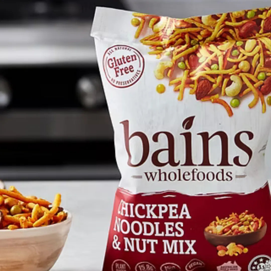 Bains Wholefoods Chickpea Noodle & Nut Mix