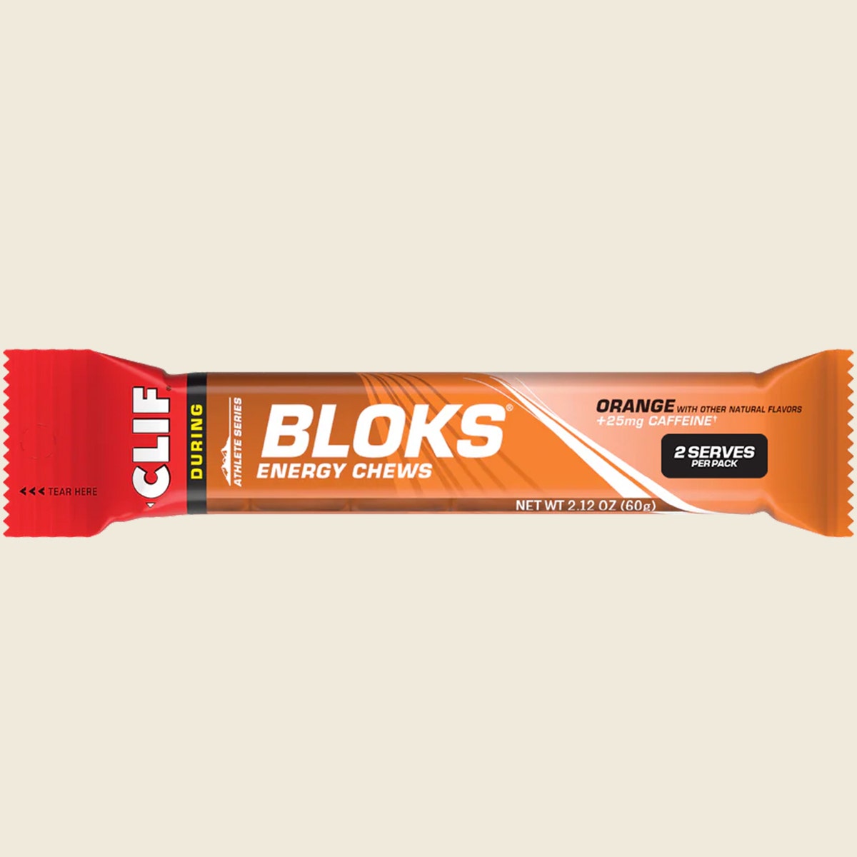 CLIF Bloks Energy Chews Orange 25mg Caffeine