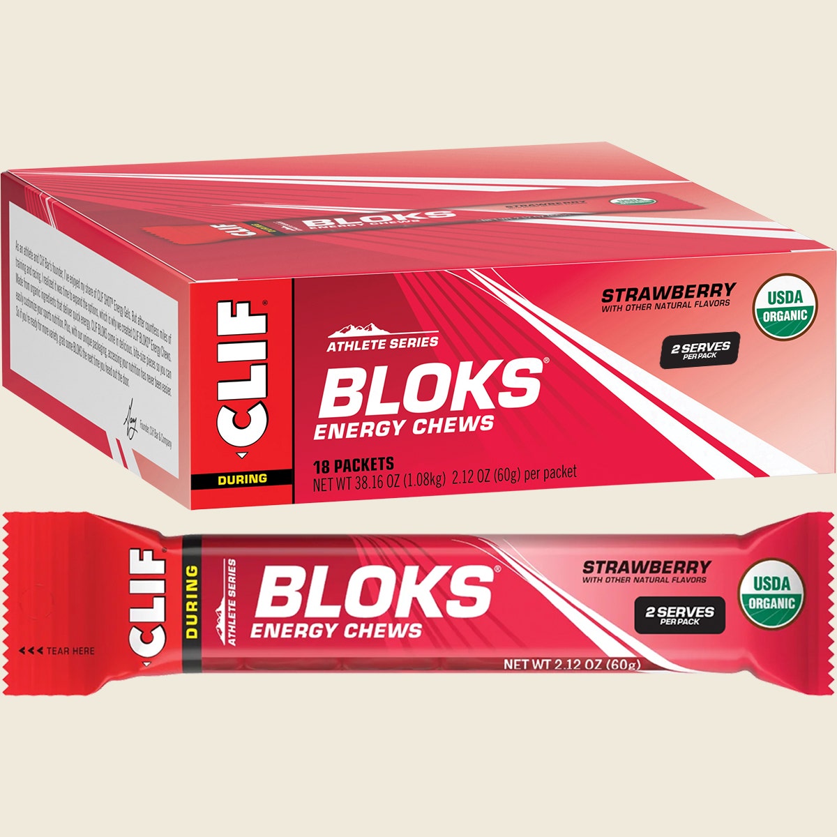 CLIF Bloks Energy Chews Strawberry