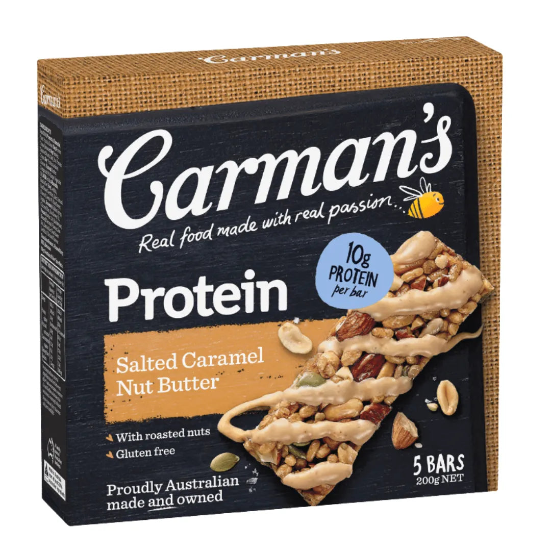 Carman's Protein Bars Salted Caramel Nut Butter 60g