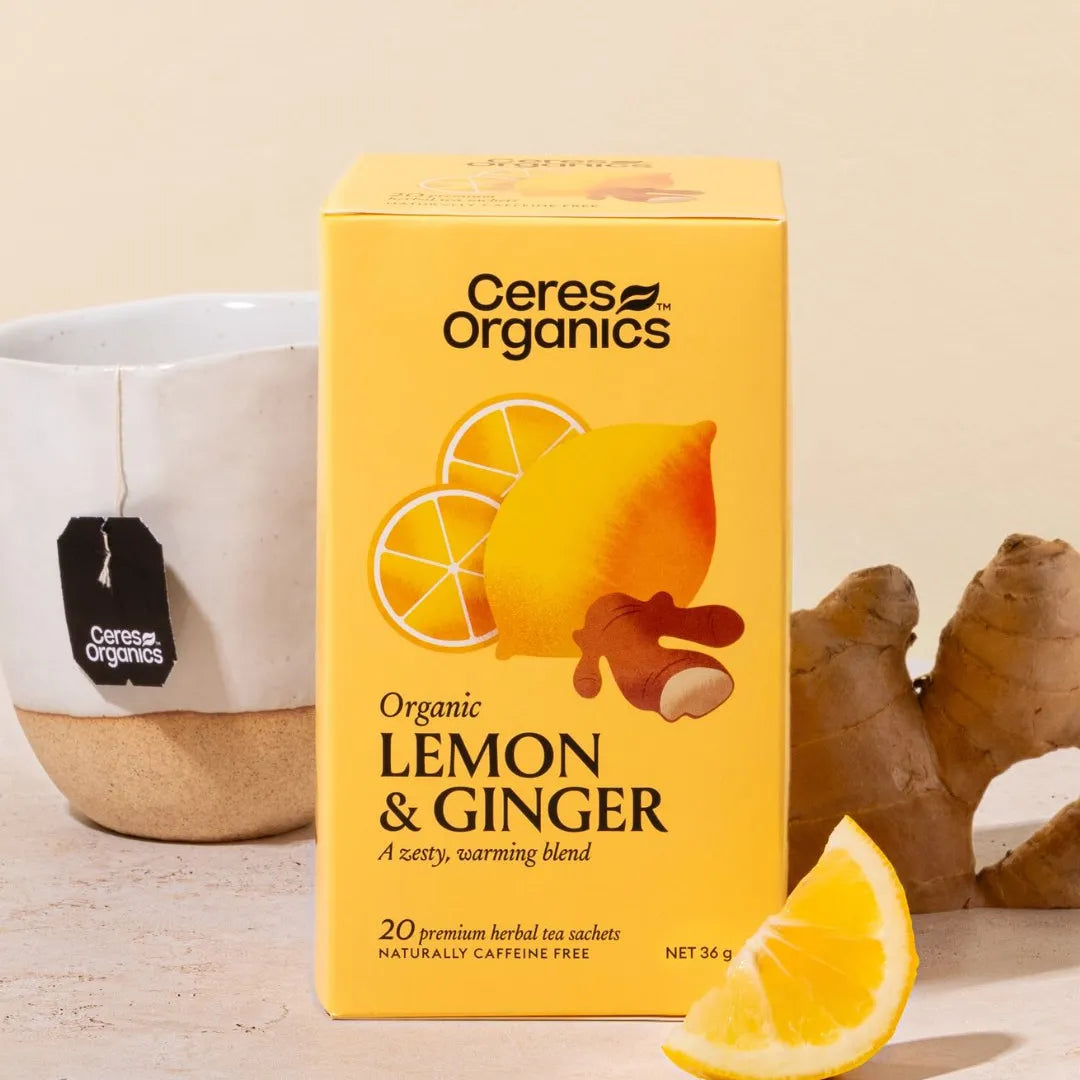 Ceres Organic Lemon & Ginger Herbal Tea 20