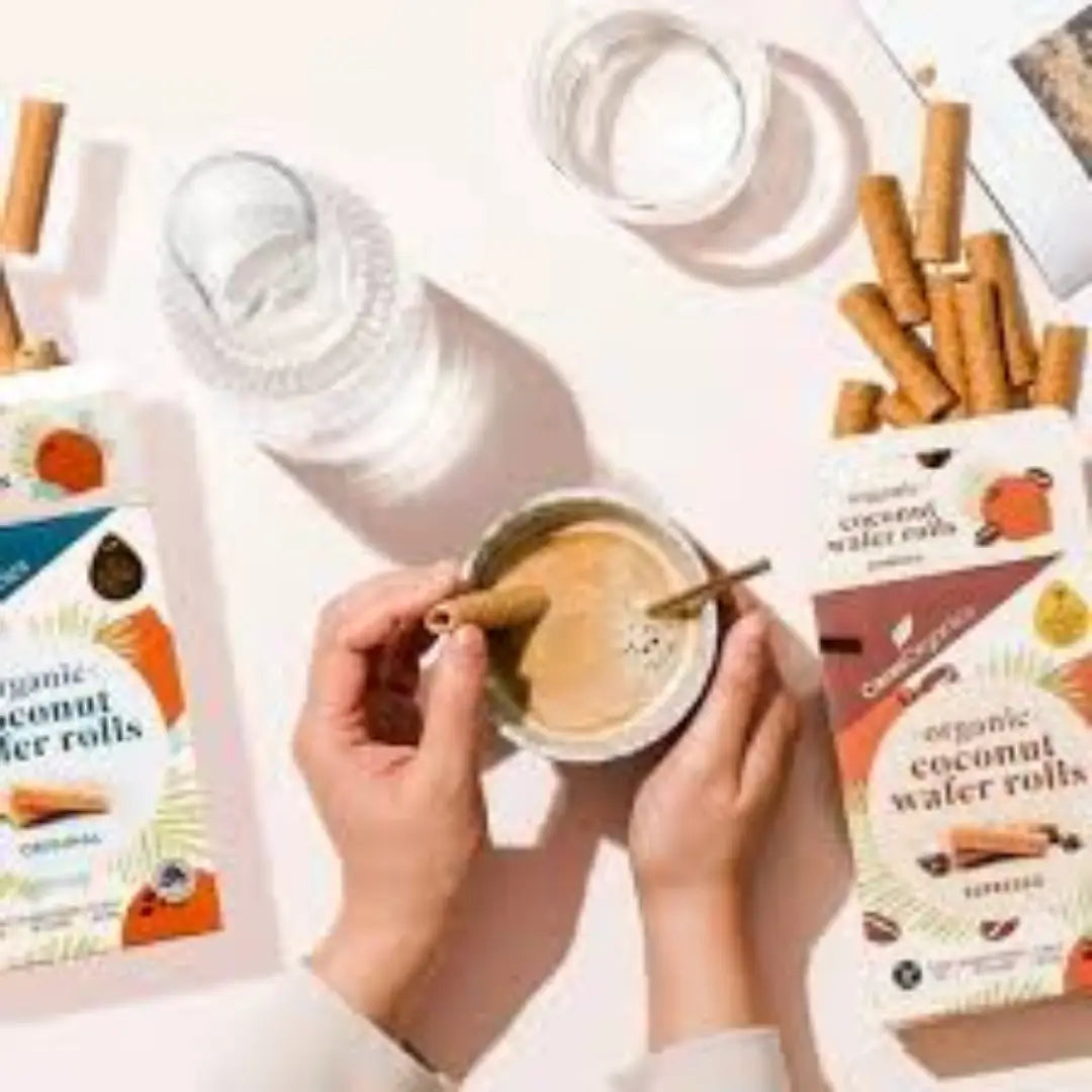 Ceres Organics Original Coconut Wafer Rolls 80g