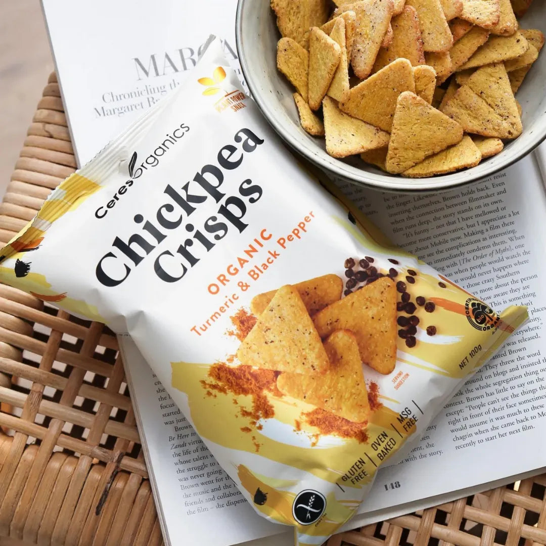 Ceres Organics Turmeric & Black Pepper Chickpea Crisps