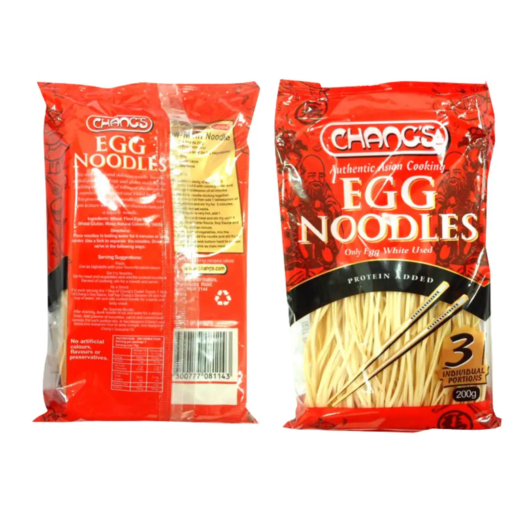 Chang's Egg Noodles 200g back