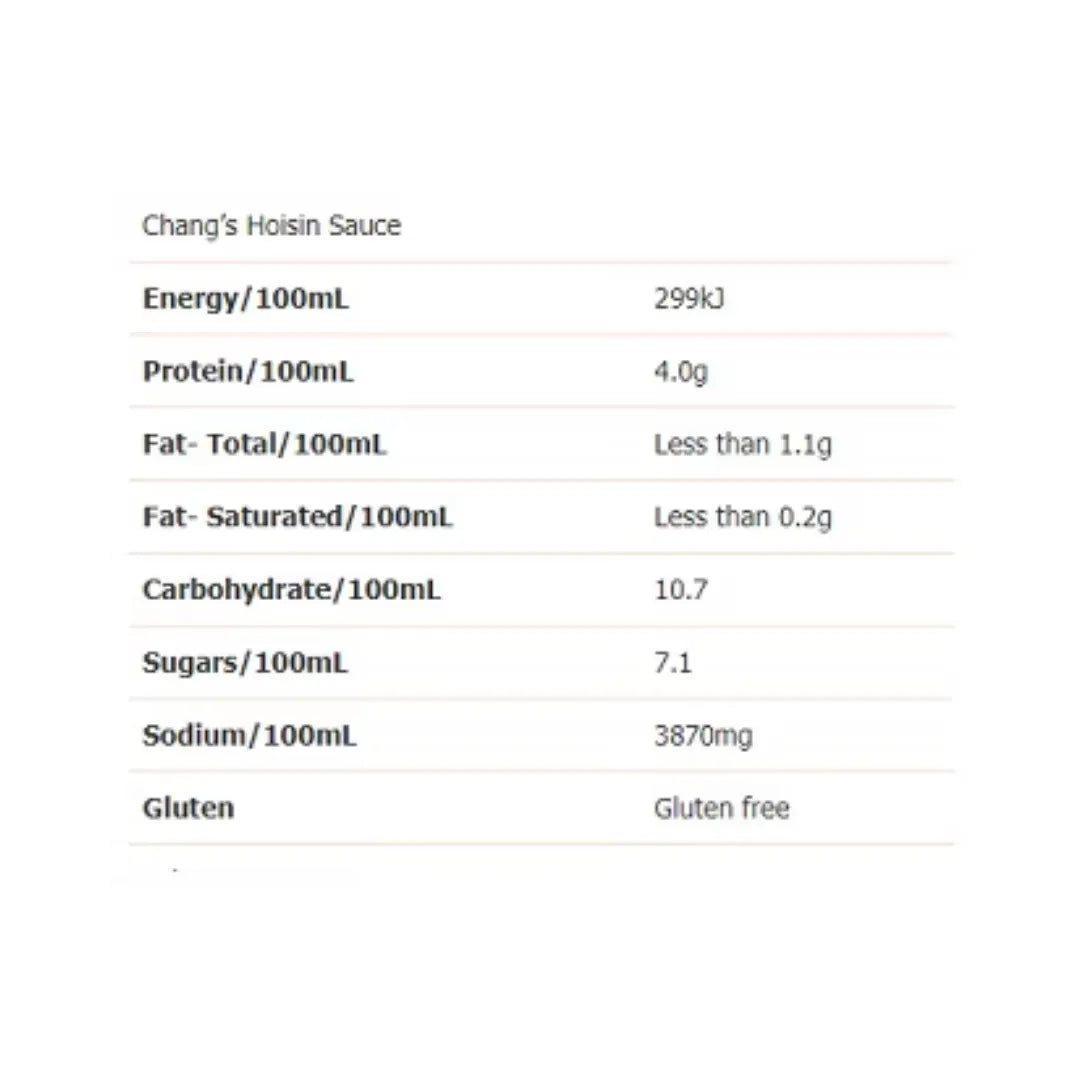 Chang's Original Hoisin Sauce 150ml infor
