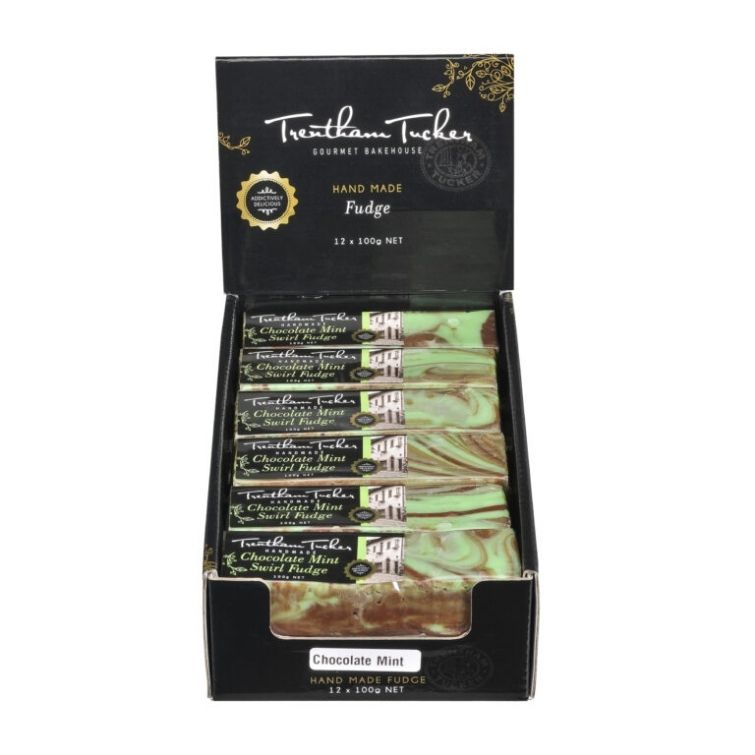 Trentham Tucker Chocolate Mint Swirl Fudge 100g