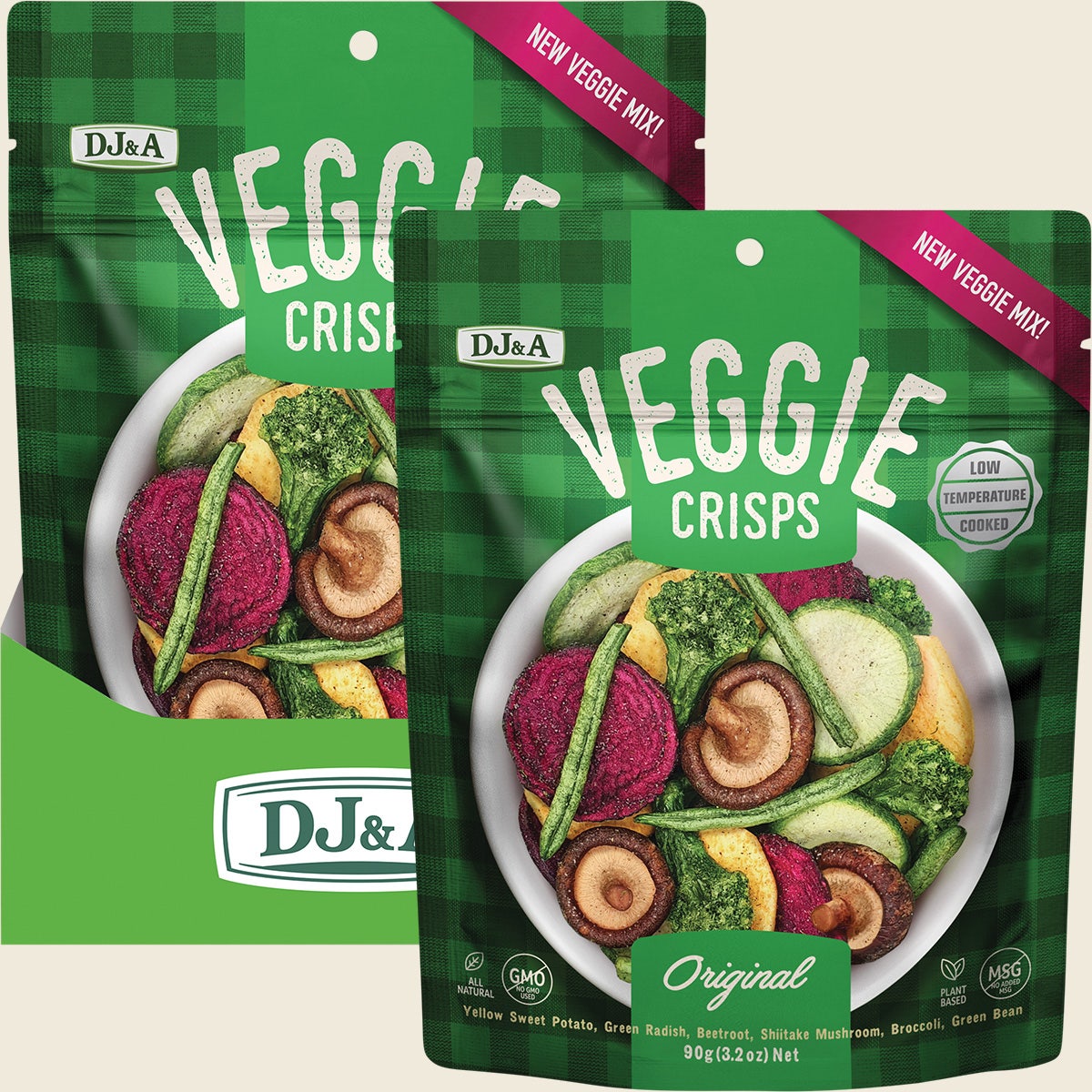 DJ&A Veggie Crisps Original 9x90g
