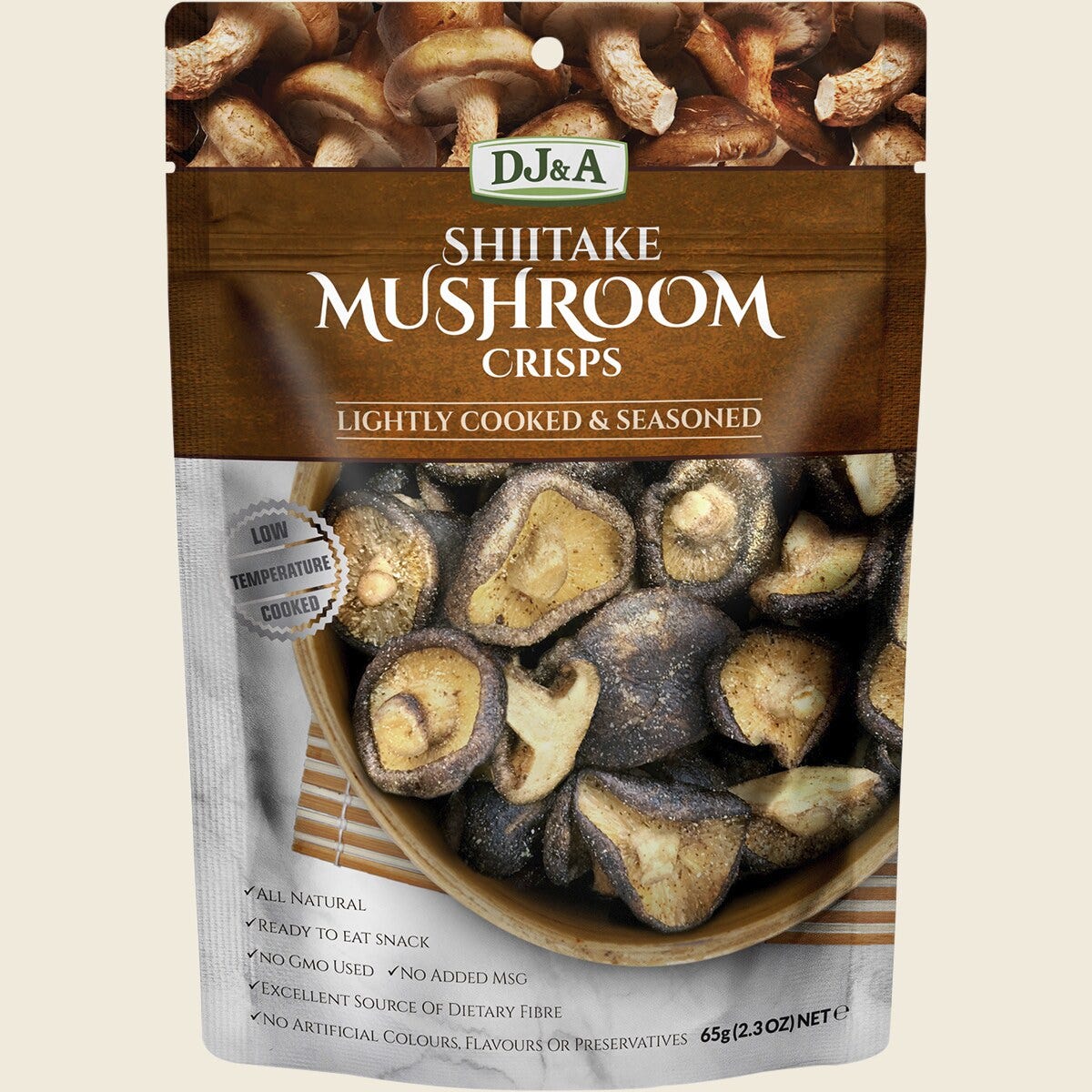 DJ&A Shiitake Mushroom Crisps 9x65g