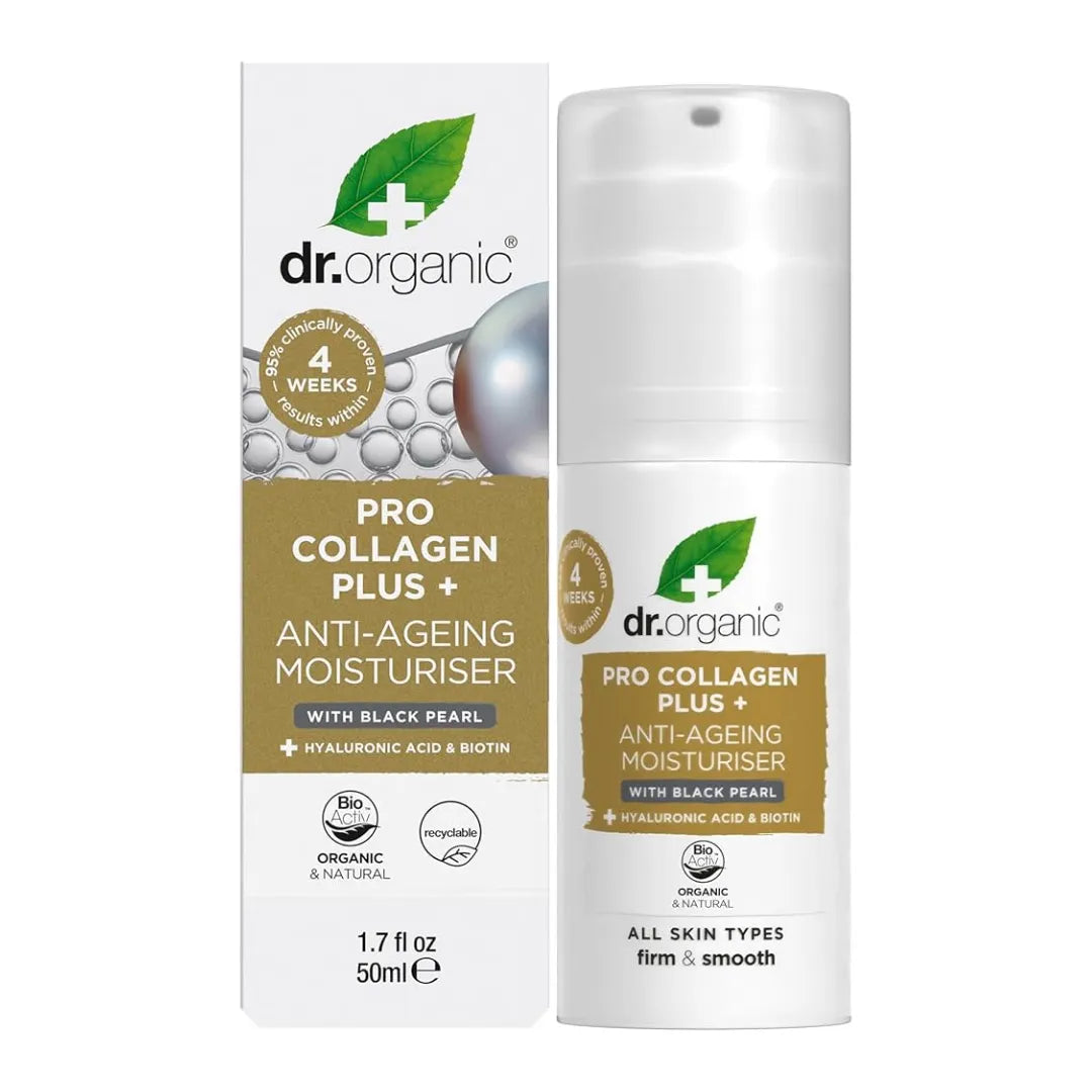 Dr Organic Anti Aging Moisturiser with Black Pearl 50ml