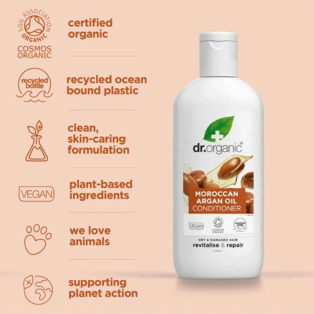 Dr Organic Conditioner Argan Oil 265ml infor