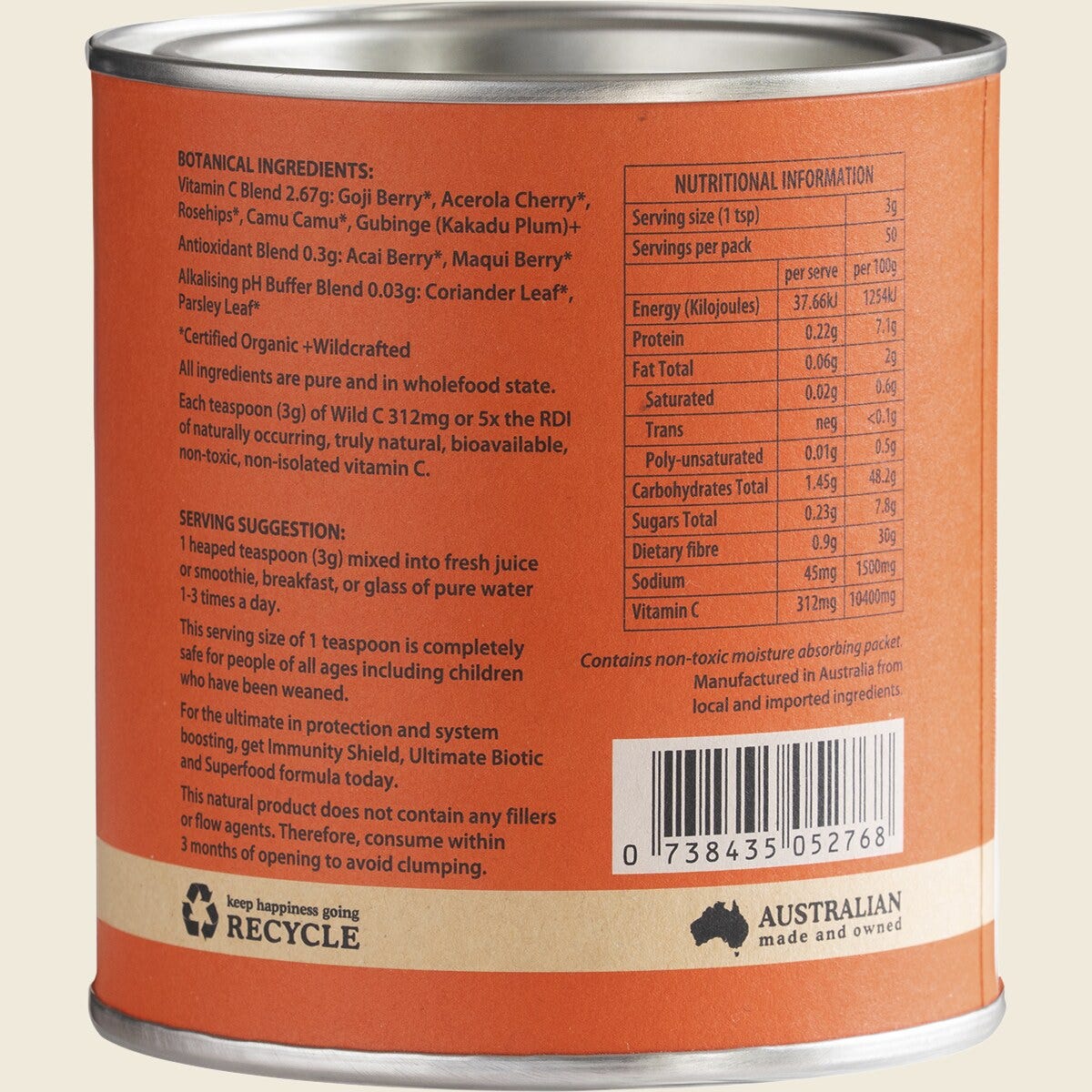 Eden Healthfoods Wild C Natural Vitamin C Powder