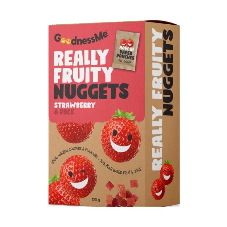 Goodness Me Fruit Nuggets Strawberry 120g