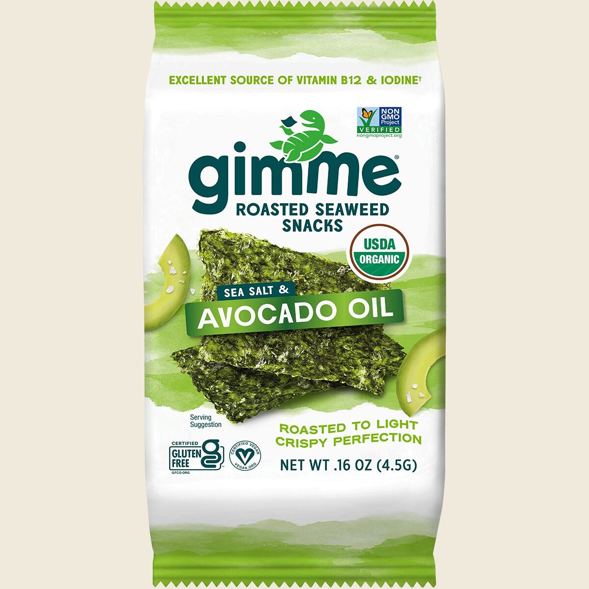 GIMME Roasted Seaweed Snacks Sea Salt & Avocado Oil