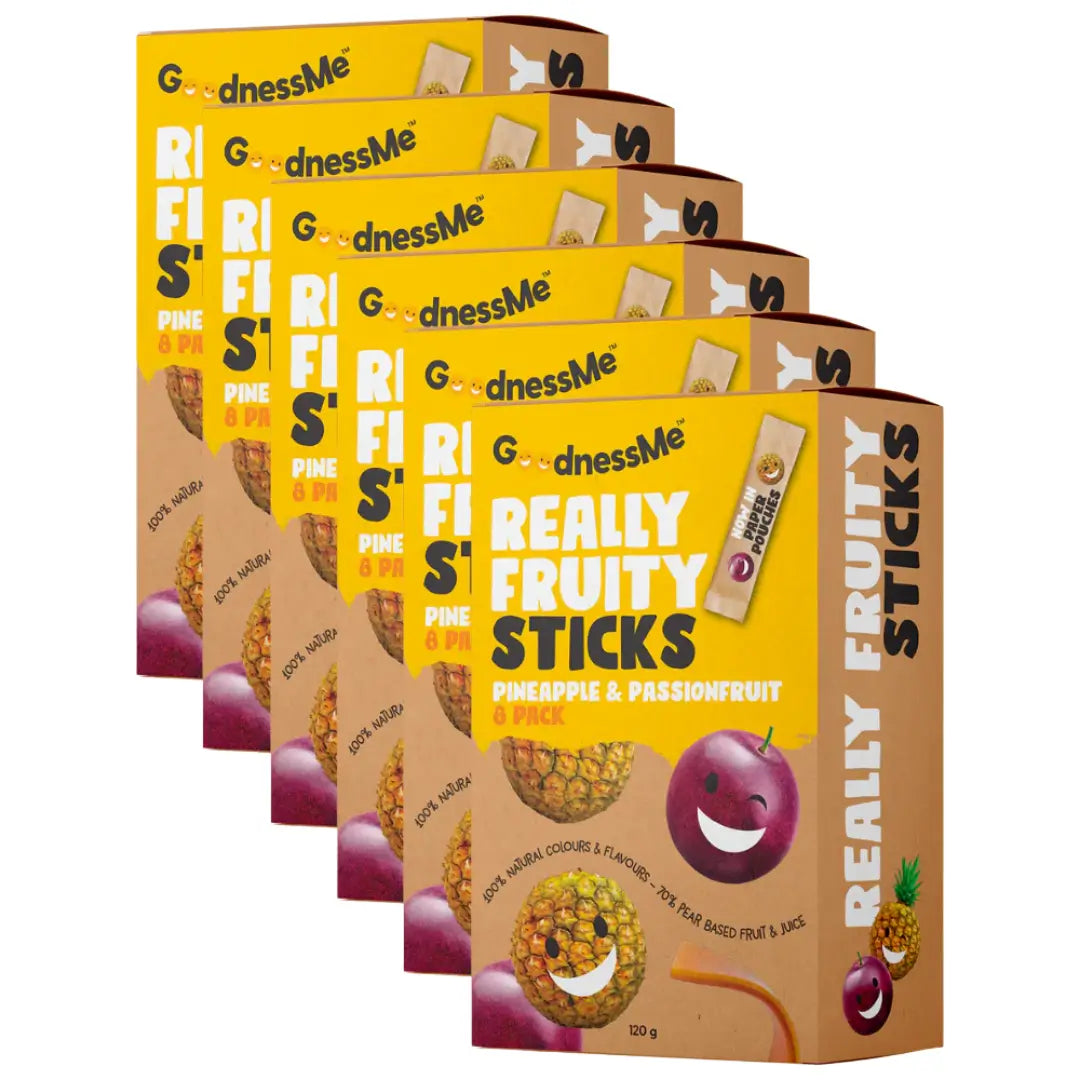 GoodnessMe Fruit Sticks Pineapple/Passionfruit