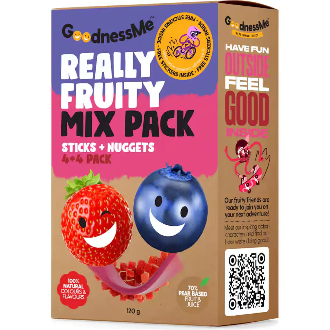 GoodnessMe Really Fruity Mix Pack Nuggets/ Sticks