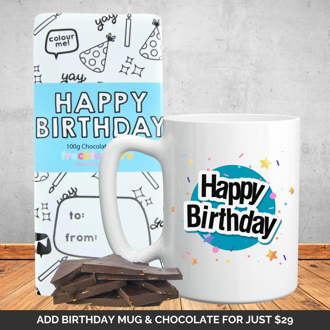 Birthday Mug & Chocolate Extras Bundle
