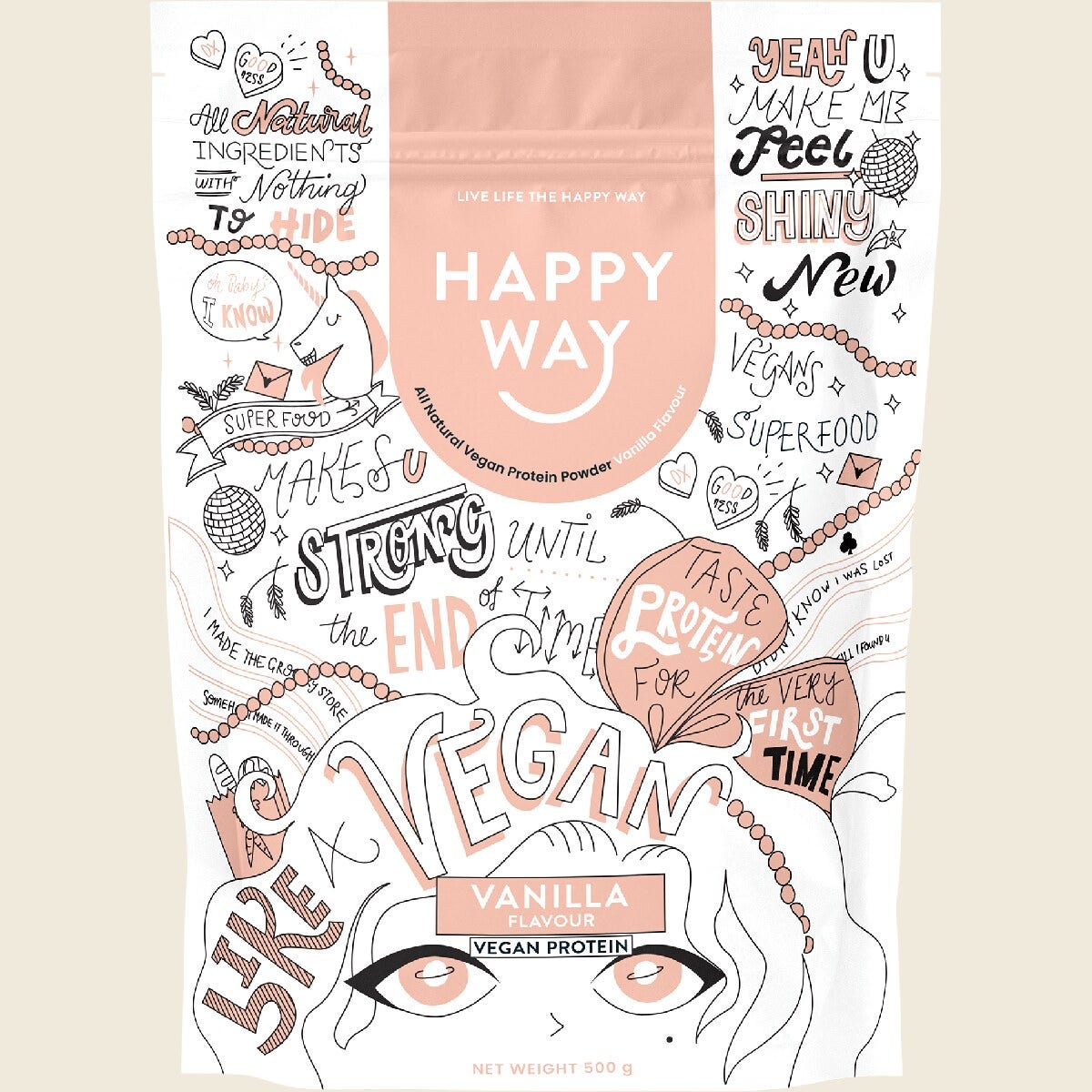 Happy Way Pea Protein Powder Vanilla