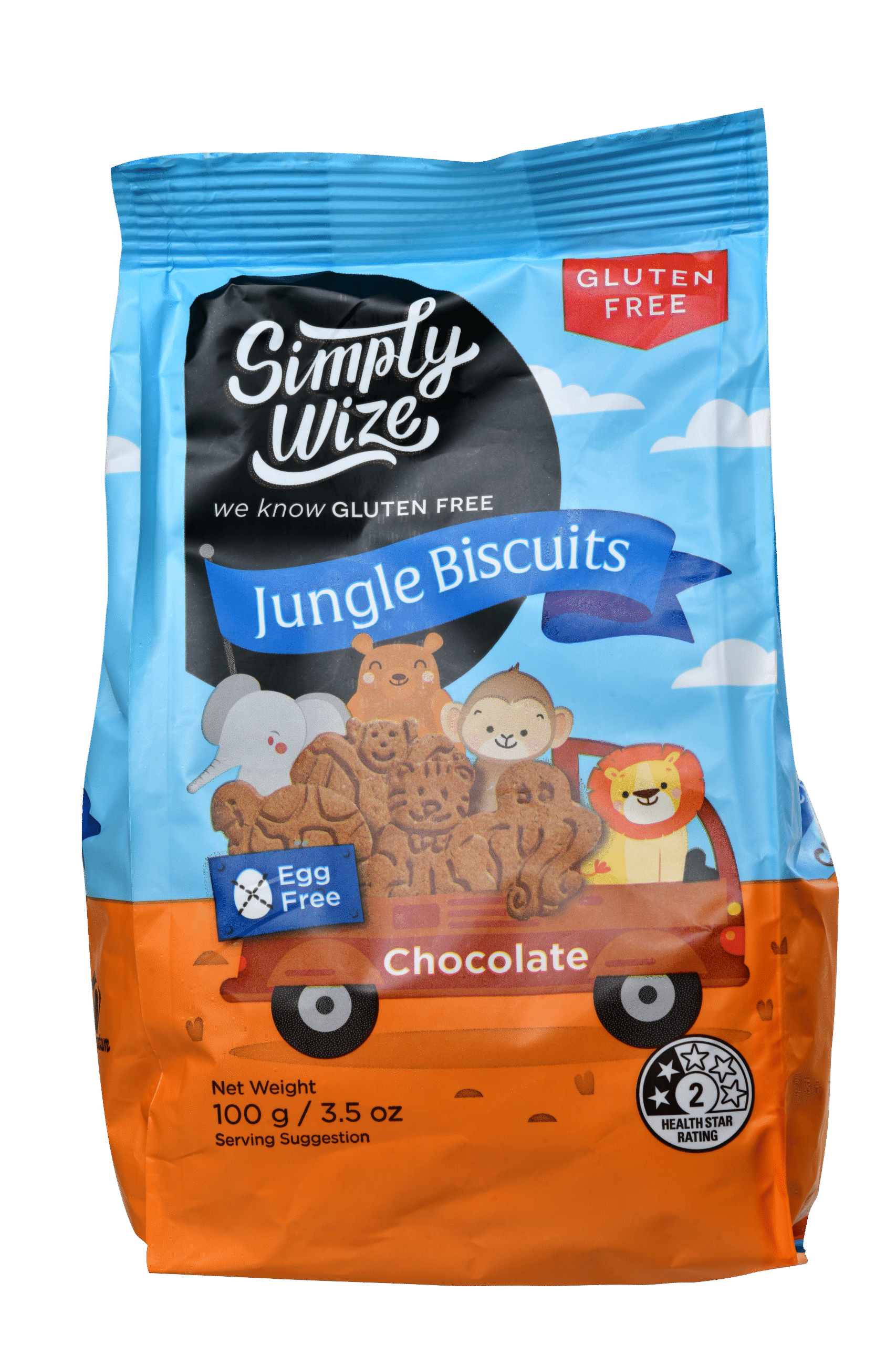 Simply Wize Jungle Biscuits Chocolate