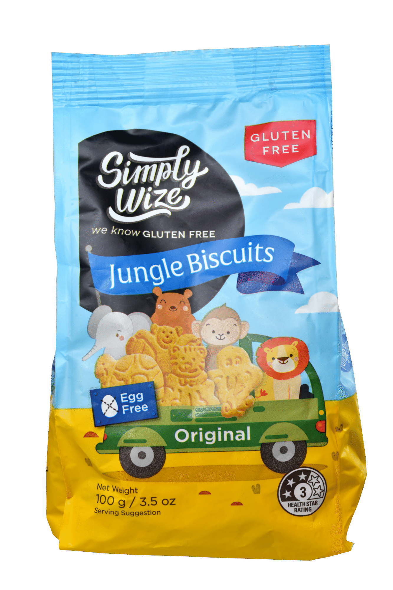 Simply Wize Jungle Biscuits Original 100G