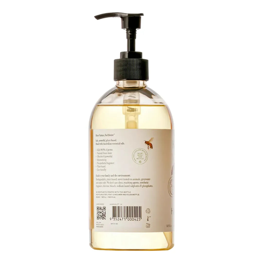 Koala Eco Hand Sanitiser Lemon Scented Tea Tree & Tea Tree 500ml back