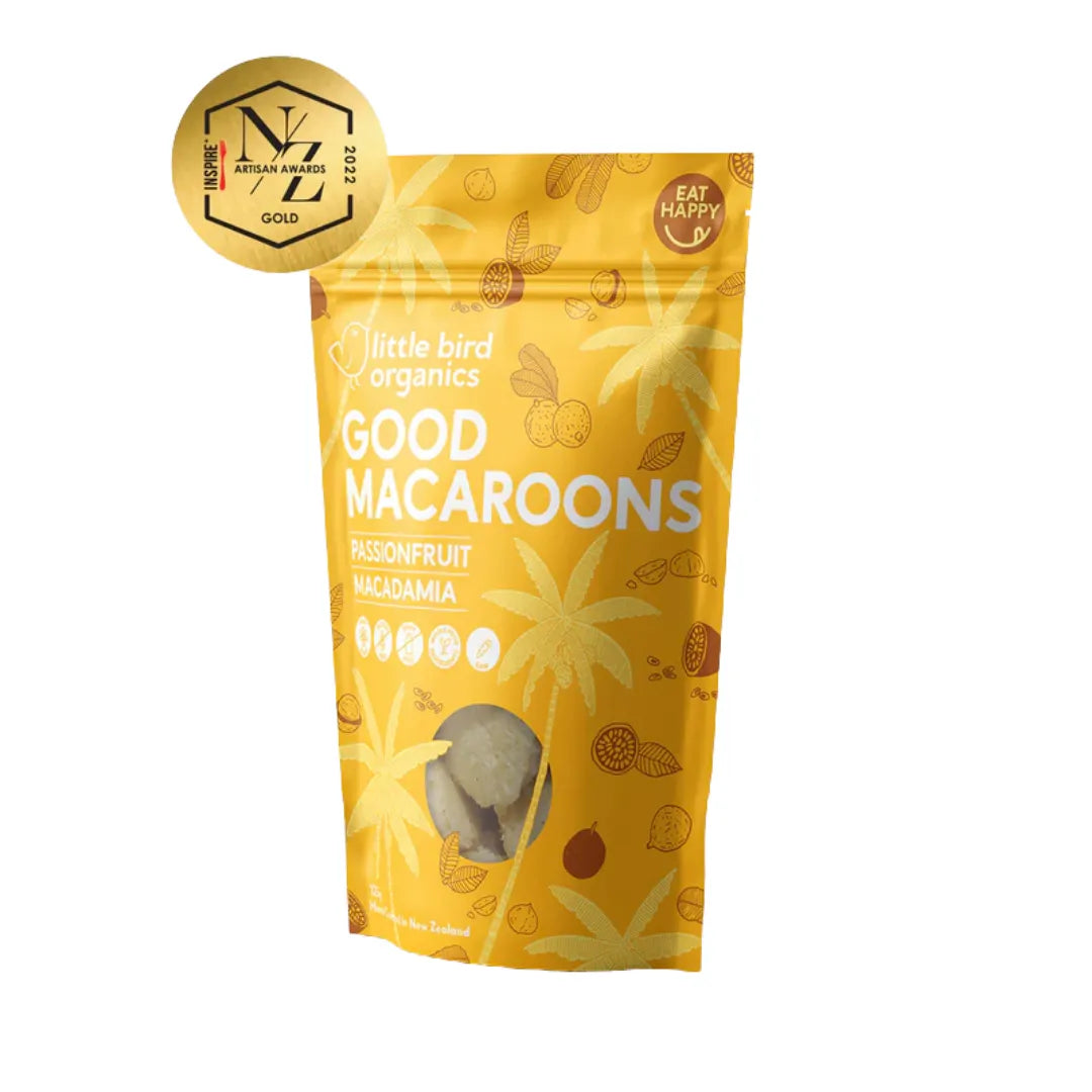 Little Bird Organics Good Macaroons - Passionfruit + Macadamia