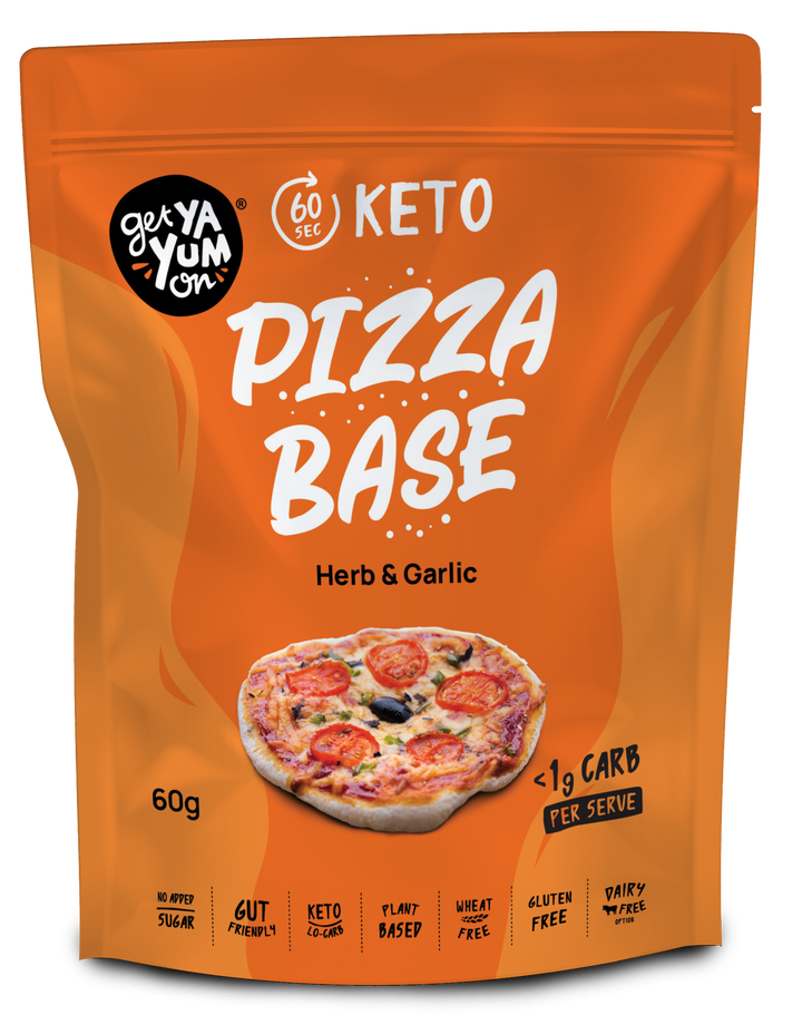 GET YA YUM HERB AND GARLIC PIZZA BASE 60G