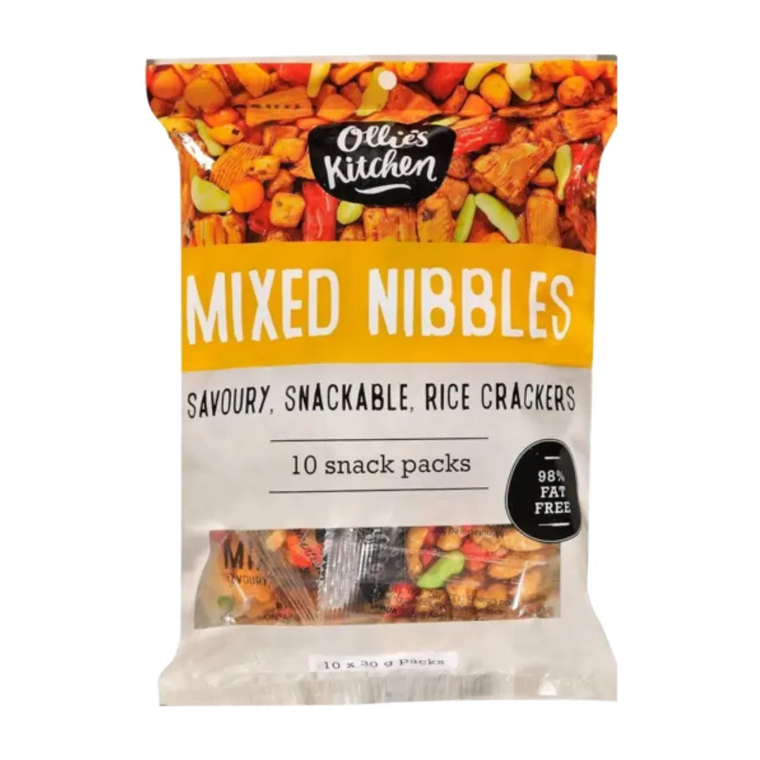 Ollie's Kitchen Mixed Nibbles Rice Crackers Value Jar