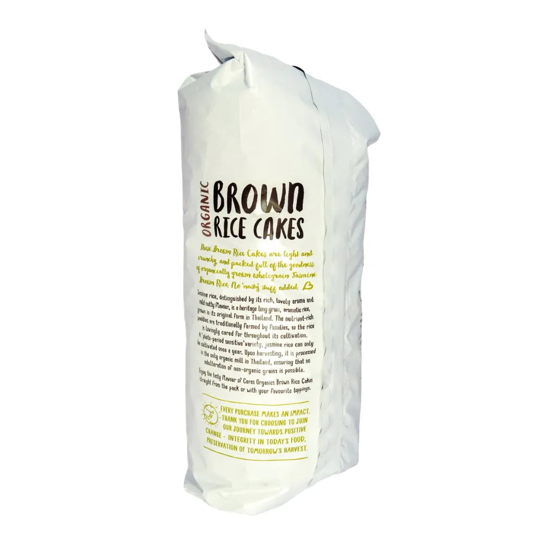 Organic Brown Rice Cakes, No Added Salt 110g back