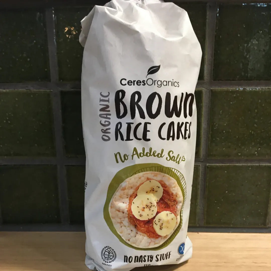 Organic Brown Rice Cakes, No Added Salt