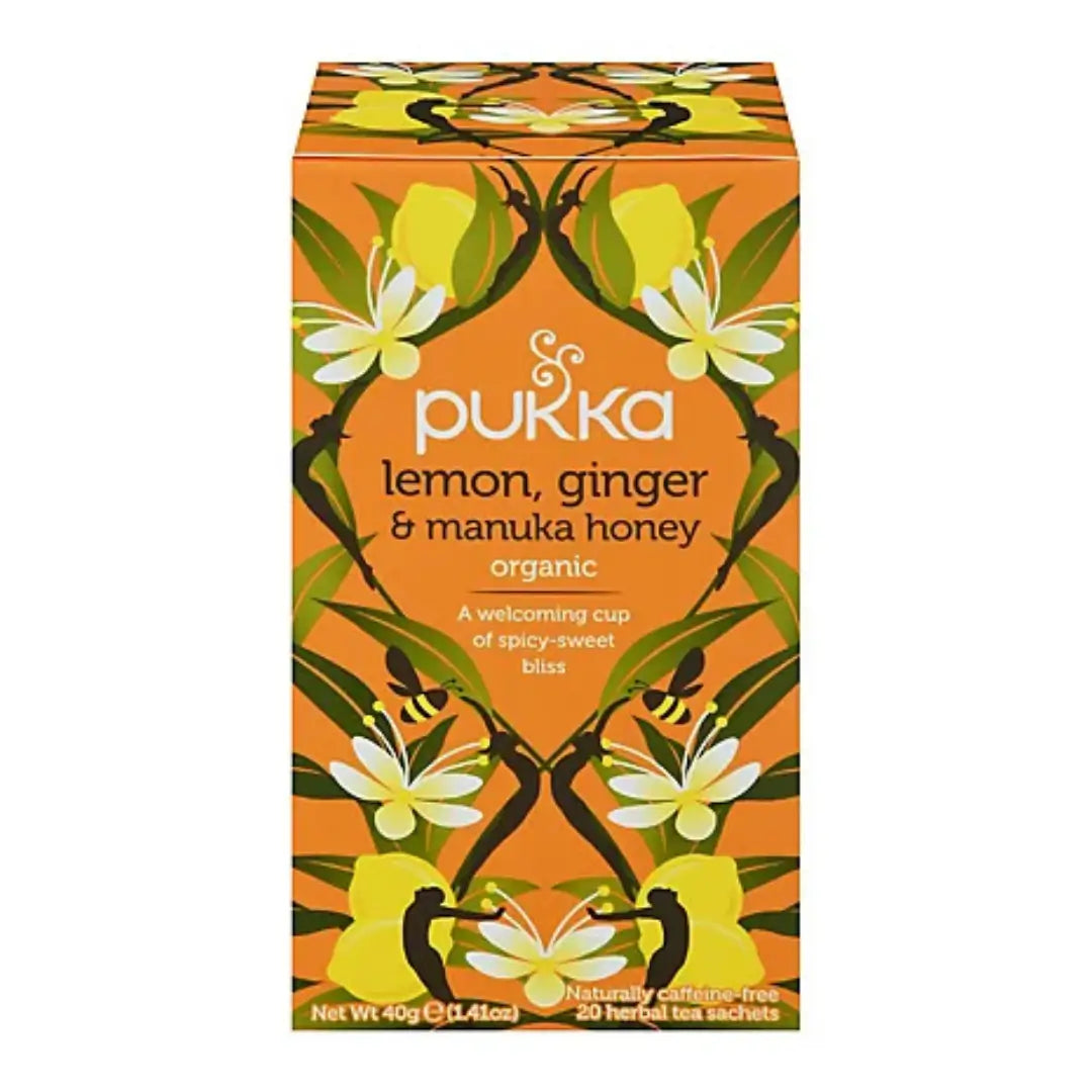 Pukka Organic Lemon, Ginger & Manuka Honey Tea