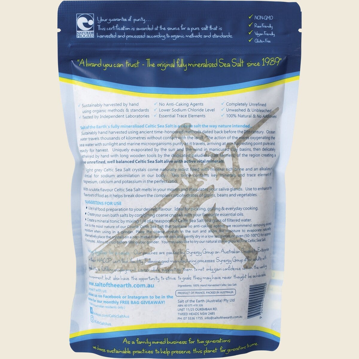 SALT OF THE EARTH Celtic Sea Salt Coarse