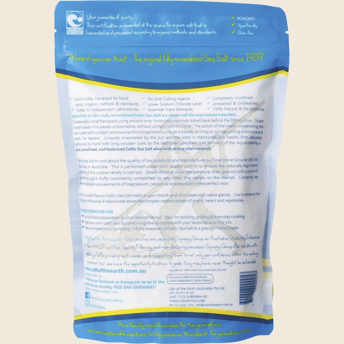 SALT OF THE EARTH Celtic Sea Salt Fine