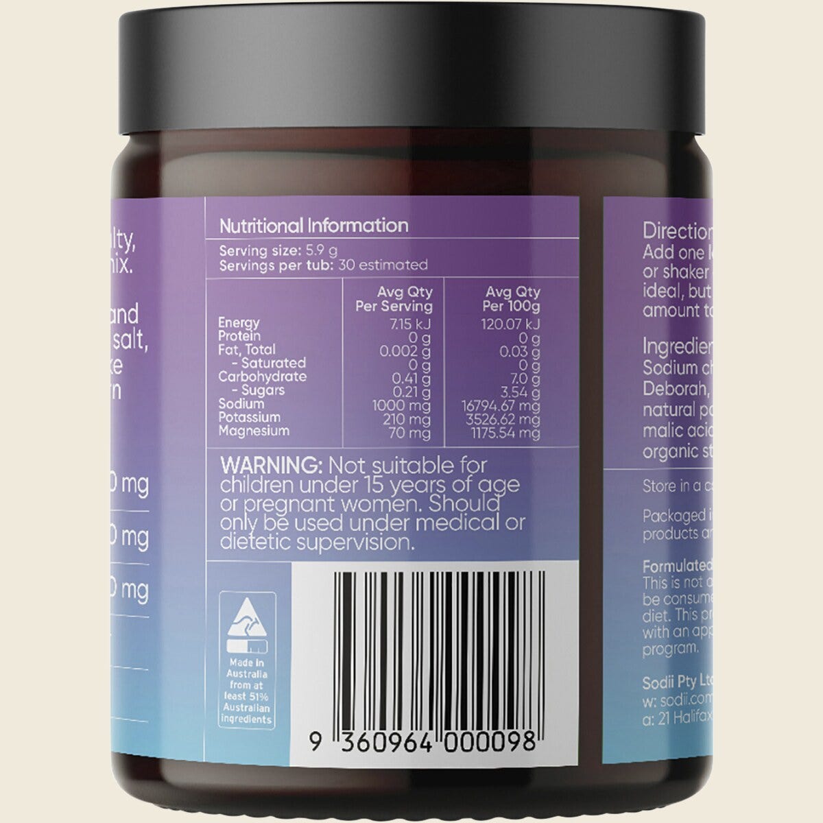 Sodii Everyday Hydration Salts Salty Passionfruit