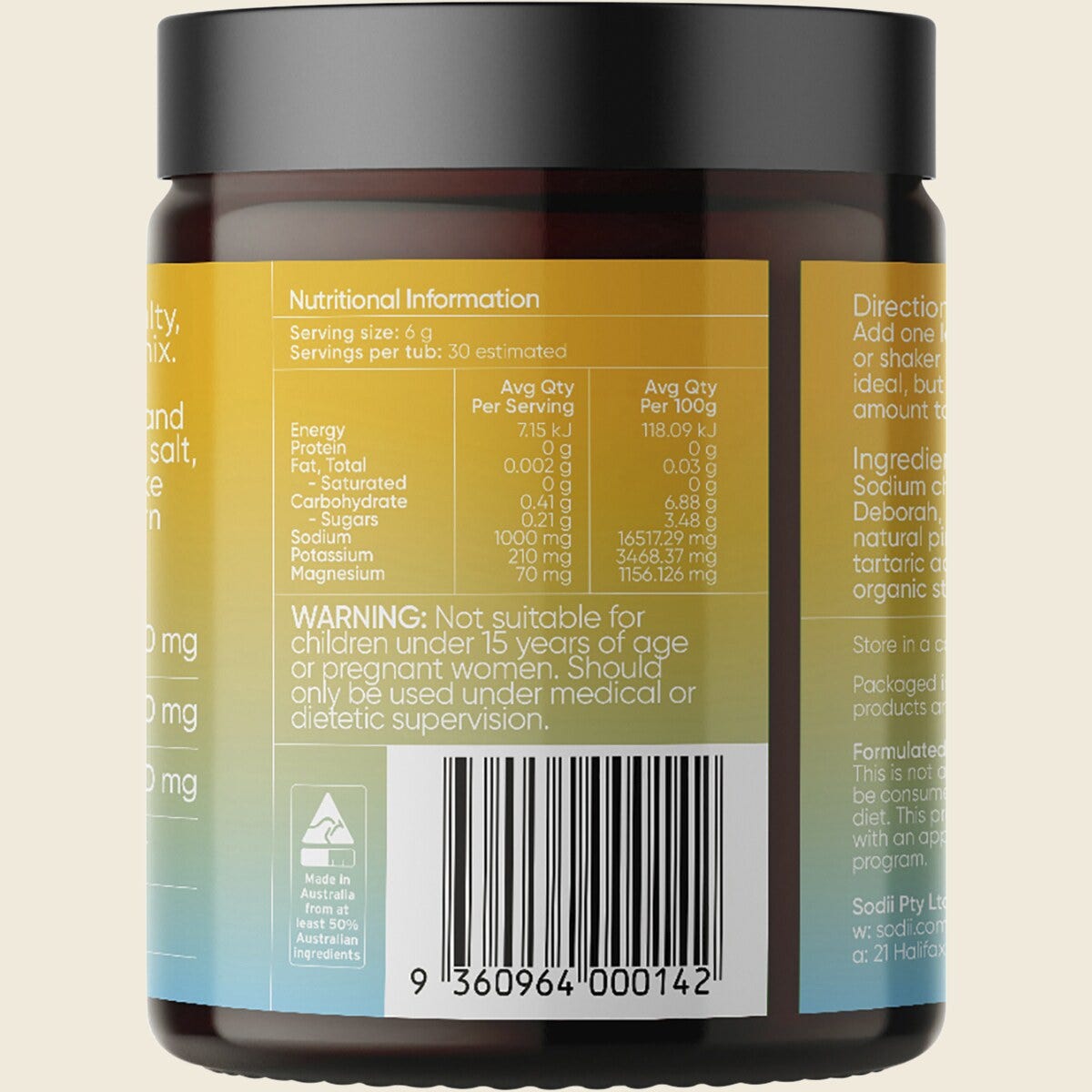 Sodii Everyday Hydration Salts Salty Pineapple