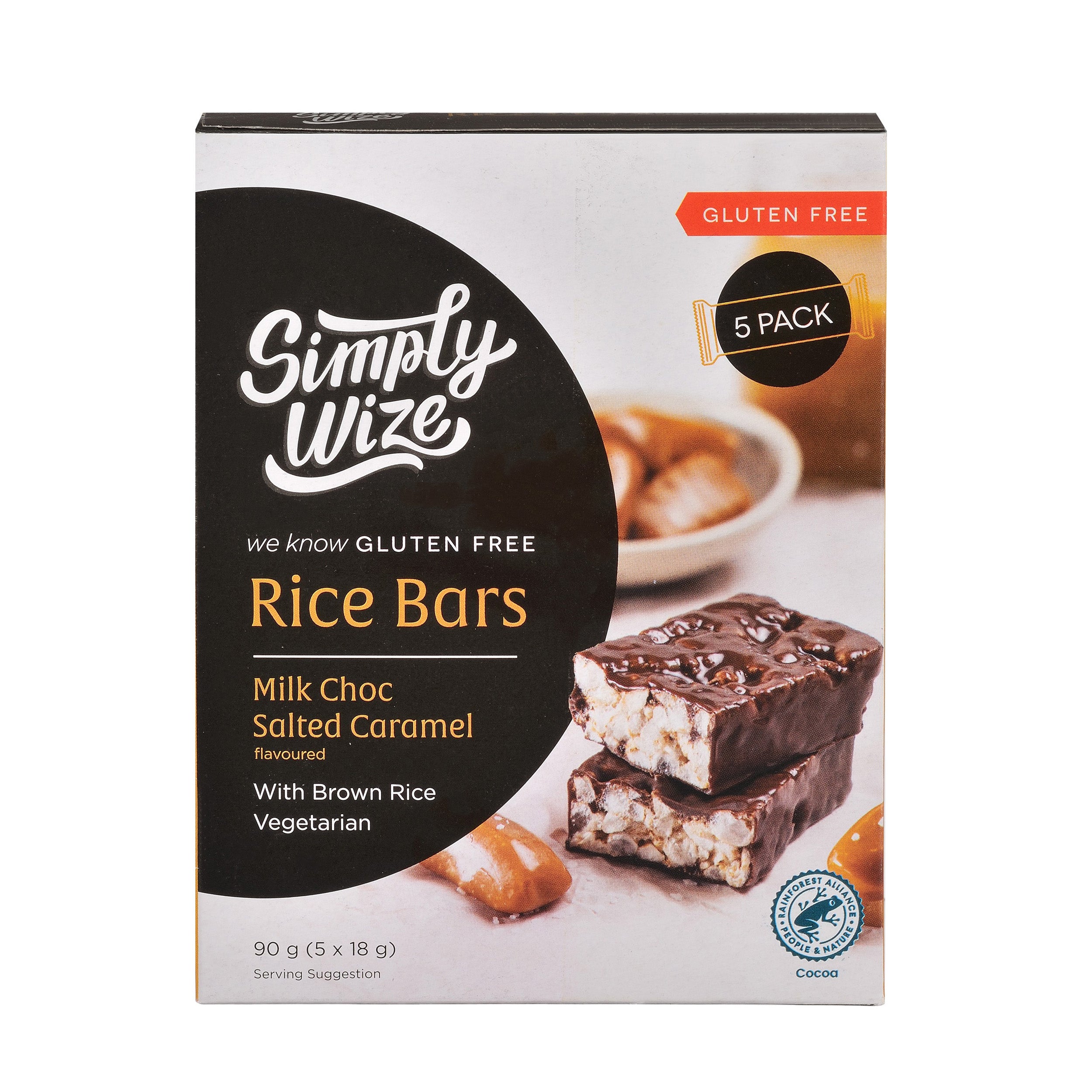 Simply Wize Salted Caramel Rice Bar 90G