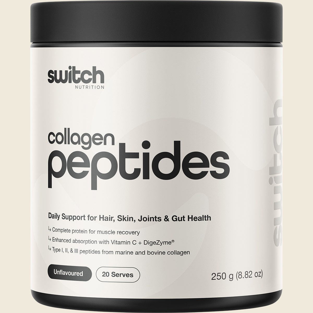 Switch Nutrition Collagen Peptides Unflavoured 250g