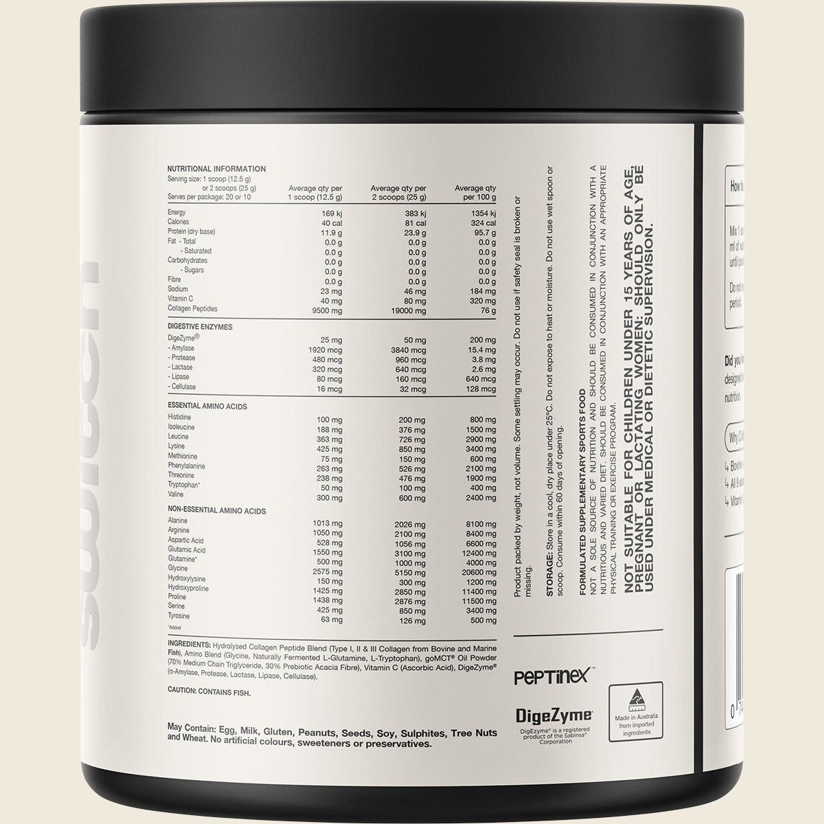 Switch Nutrition Collagen Peptides Unflavoured 250g