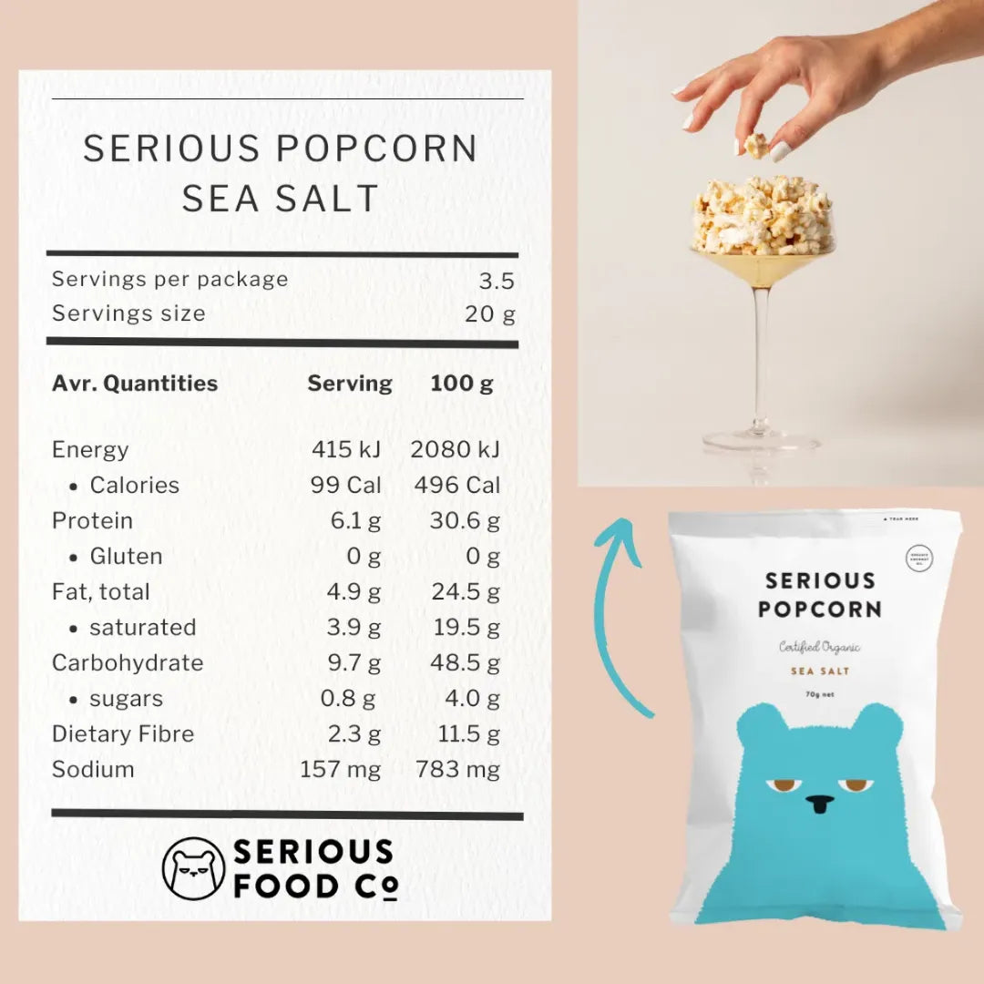 Serious Popcorn Sea Salt 70g infor