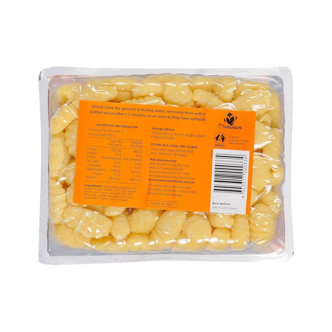 Simply Wize Gnocchi Pumpkin 500g back