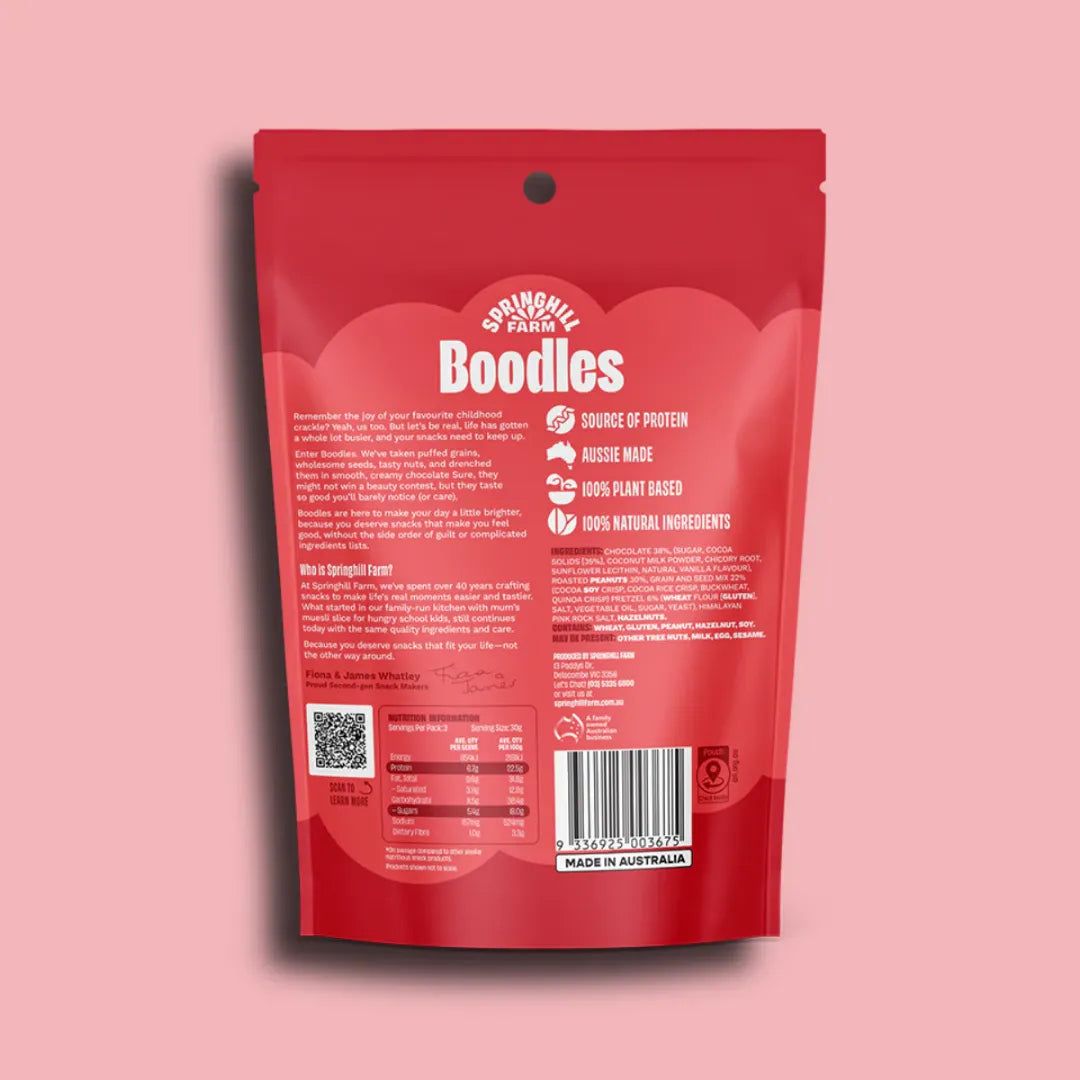 Springhill Farm Peanut and Pretzel boodles 90g back