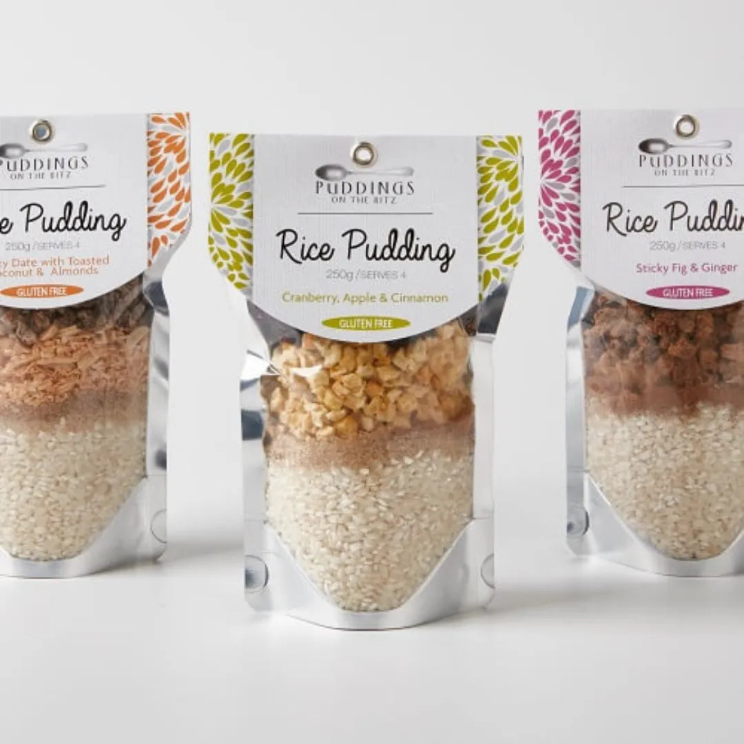 The Gourmet Merchant Rice Pudding Mix with Cranberry, Apple & Cinnamon pk