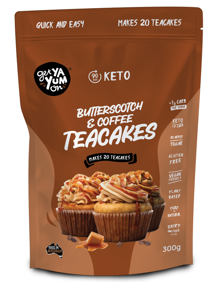 Get Ya Yum On Butterscotch & Coffee Teacake 300g