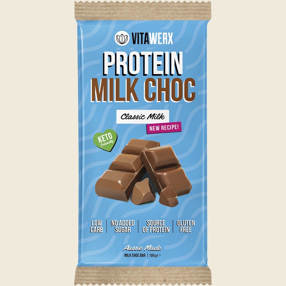 Vitawerx Protein Milk Choc Bar 100g