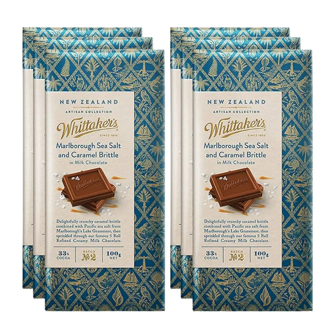 WHITTAKERS ARTISAN SEASALT & CARAMEL BRITTLE packs